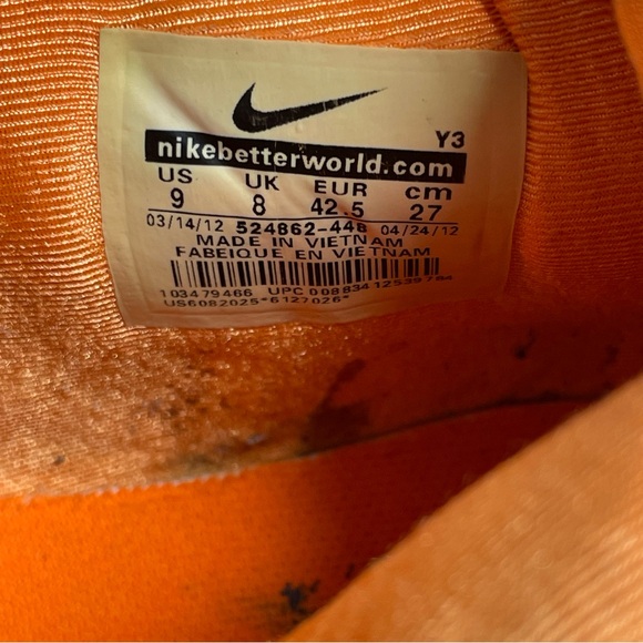 Nike Air Max Hyperposite ’NYC’ 524862-448 Men’s Sneakers Size 9 (Year 2012) - Picture 10 of 14